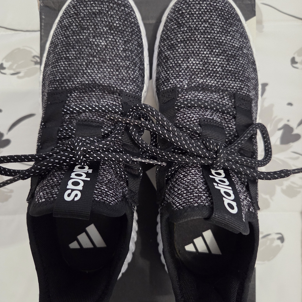adidas Black and White Athletic Shoes